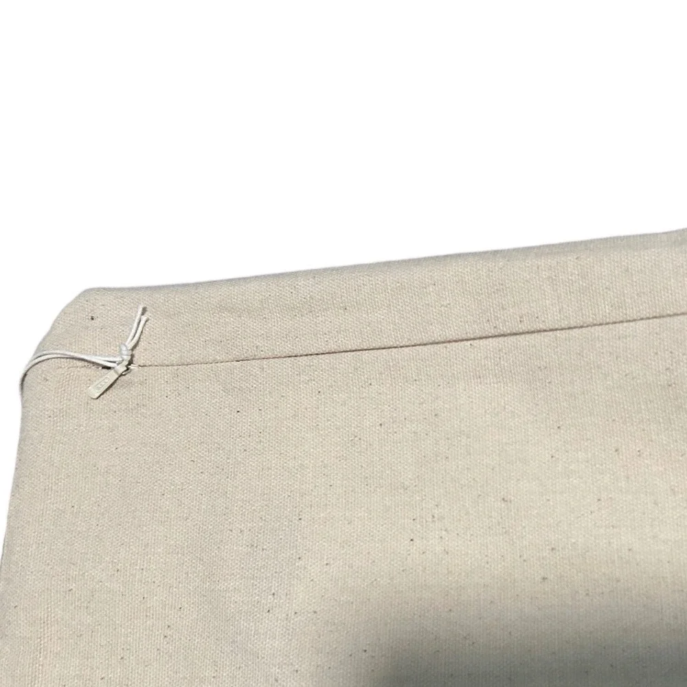 West Elm Abstract Geometric Embroidered Pillow Cover Neutral 20x20 New